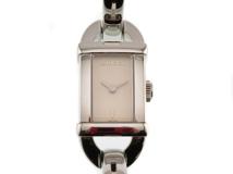 GUCCI　グッチ　6800L　アイボリー文字盤　ステンレススチール　クオーツ　レディース時計　2148103801853【207】