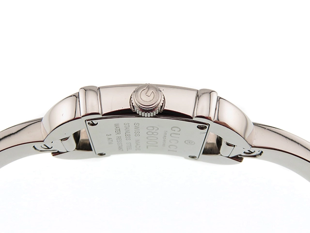 GUCCI グッチ レディース時計 6800L ステンレススチール アイボリー文字盤 クオーツ 【472】UH