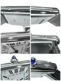 CARTIER カルティエ タンクマストドゥSM シルバー ステンレス/革(社外ベルト) WSTA0042 レディース クォーツ 2148103926334 【432】
