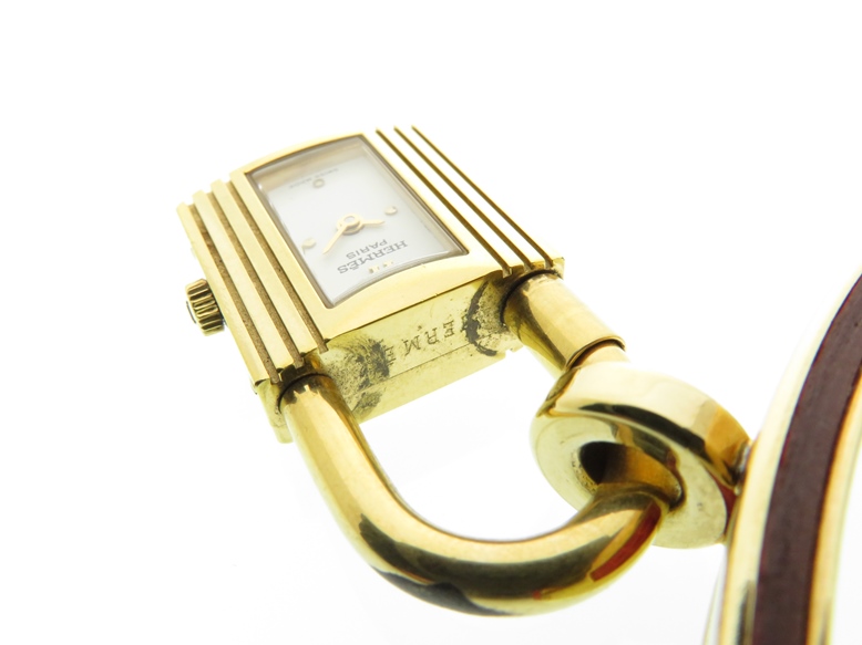 HERMES エルメス ケリーウォッチ KE1.210 ゴールド（GP  