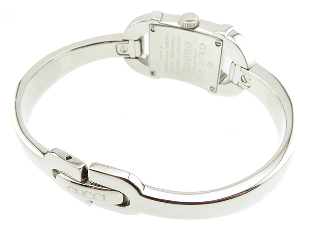 GUCCI グッチ レディース時計 6800L ステンレススチール アイボリー文字盤 クオーツ 【472】UH