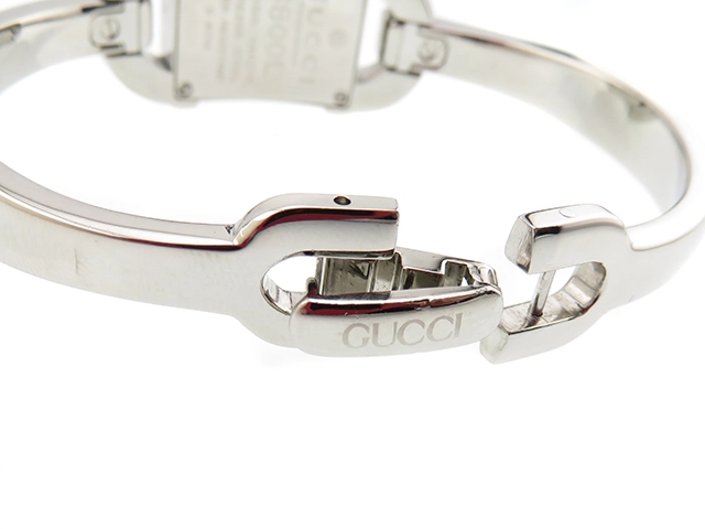 GUCCI グッチ レディース時計 6800L ステンレススチール アイボリー文字盤 クオーツ 【472】UH