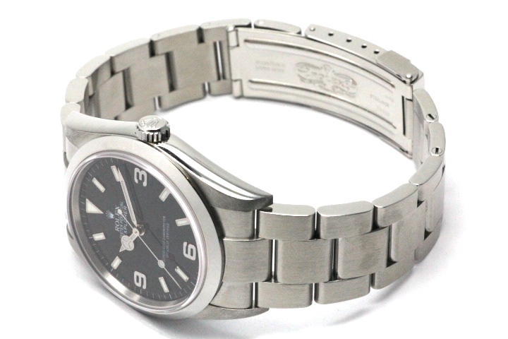 ロレックス ROLEX 114270 D番(2005年頃製造) ブラック メンズ 腕時計