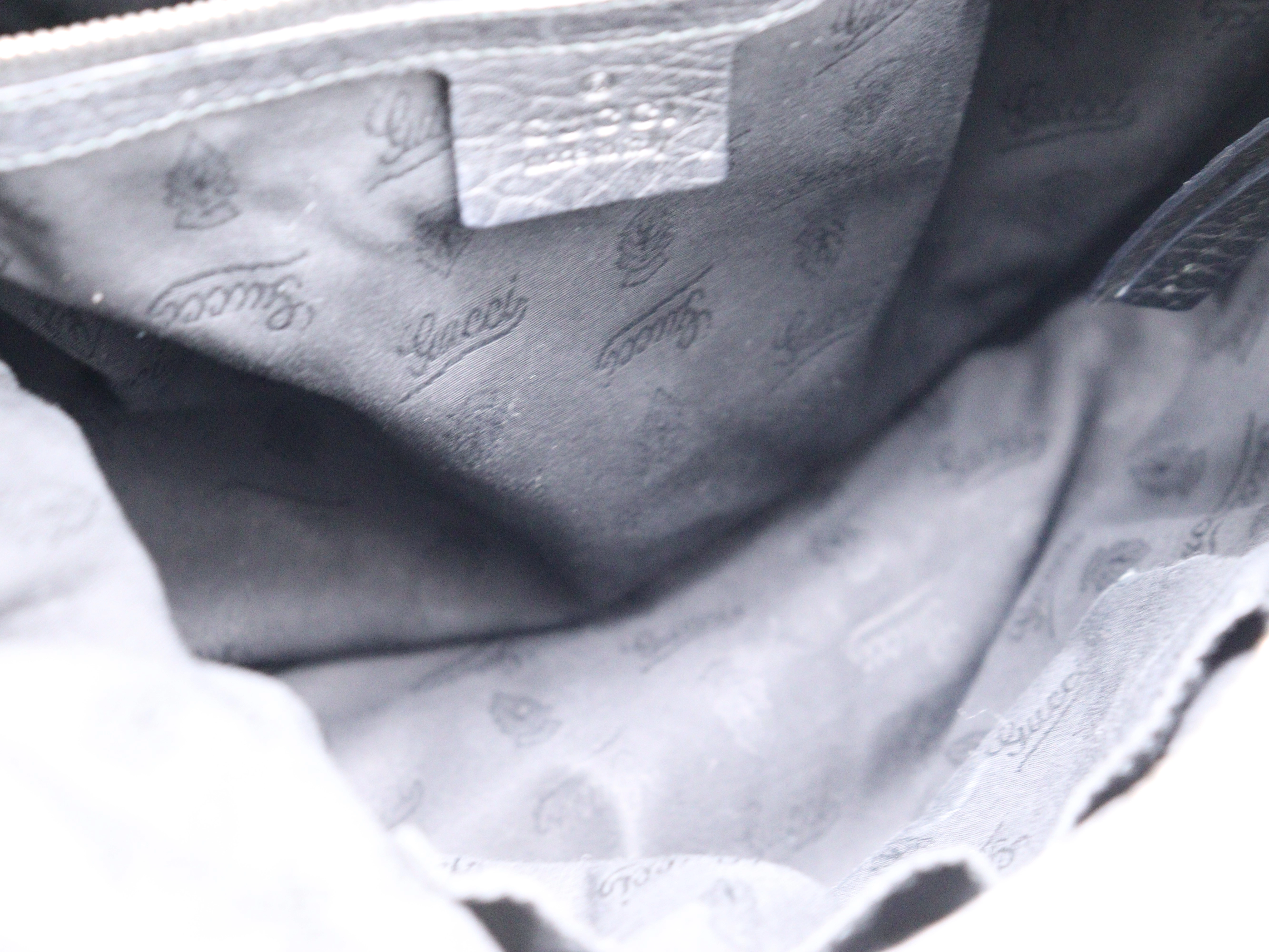 グッチ　GUCCI　バンブー ワンショルダー ブラック レザー【471】I