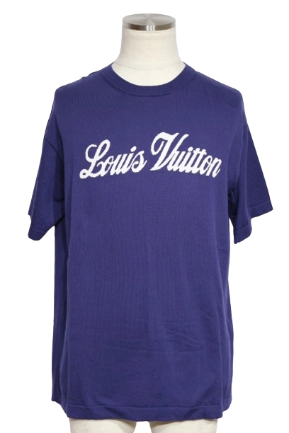 LOUIS VUITTON ルイヴィトン 半袖ニットTシャツ メンズS ネイビー コットン RM222MJS5HNN20W  （2143200540100）【200】 の購入なら「質」の大黒屋（公式）