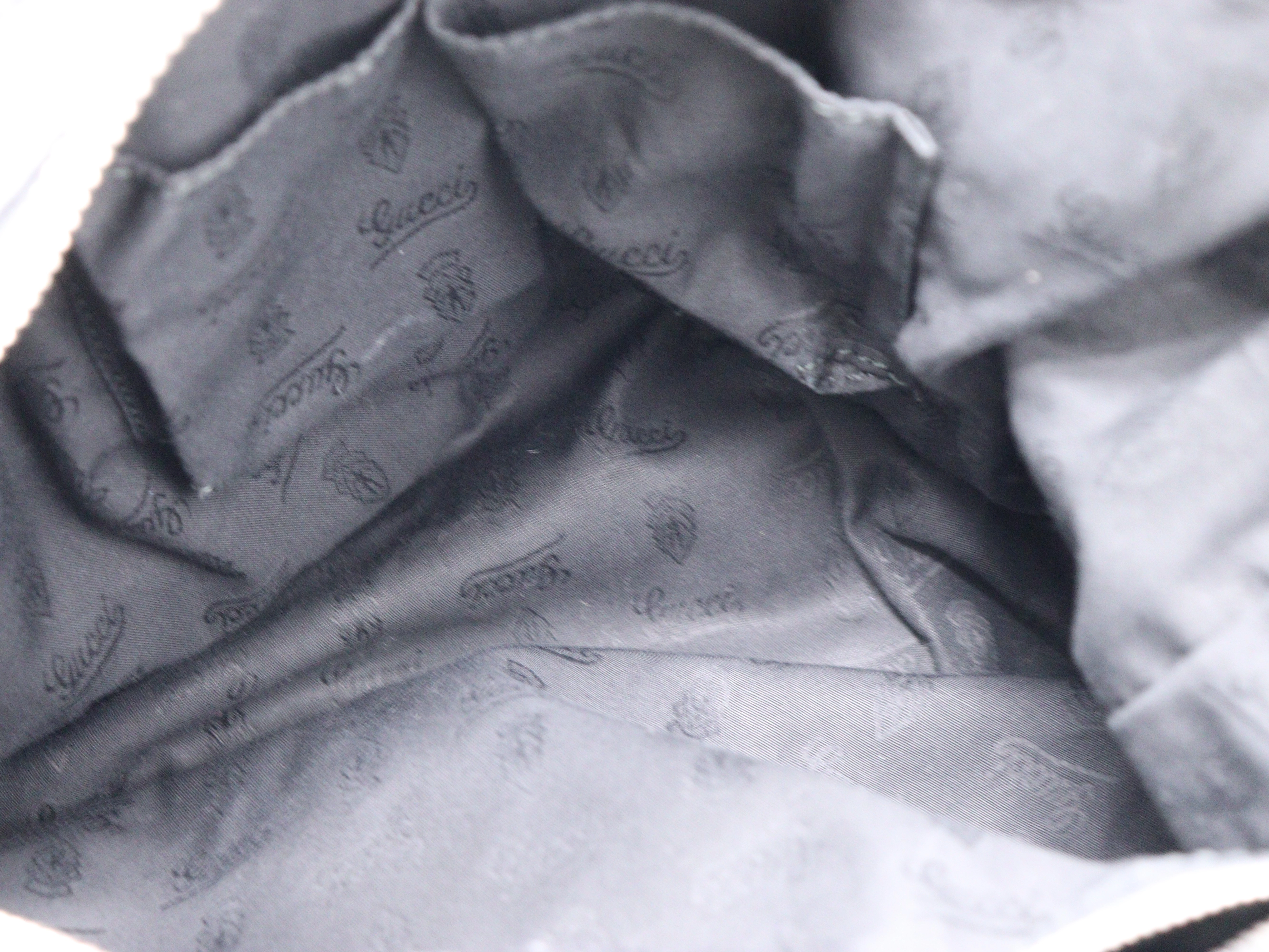 グッチ　GUCCI　バンブー ワンショルダー ブラック レザー【471】I