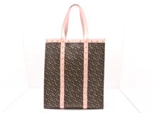 BURBERRY　バーバリー　TBモノグラム　トートバッグ　ブラウン/ピンク　PVC/レザー　【471】L