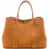HERMES　エルメス　ガーデンパーティPM　ゴールド/SV　ヴァッシュカントリー　D刻印　【432】　2146000358777