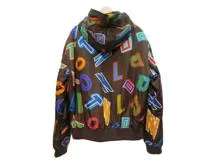 LOUIS VUITTON　ルイヴィトン　NBAレターフーテッドブルゾン　メンズ44　ブラウン/マルチカラー　ナイロン/コットン　1A90J0　 2143100339644　【432】