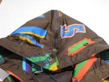 LOUIS VUITTON　ルイヴィトン　NBAレターフーテッドブルゾン　メンズ44　ブラウン/マルチカラー　ナイロン/コットン　1A90J0　 2143100339644　【432】