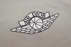 Dior　ディオール　NIKE　ナイキ　衣類　AIRDIOR Tシャツ　メンズXS　グレー　コットン　NIKE　2143200539982　【200】