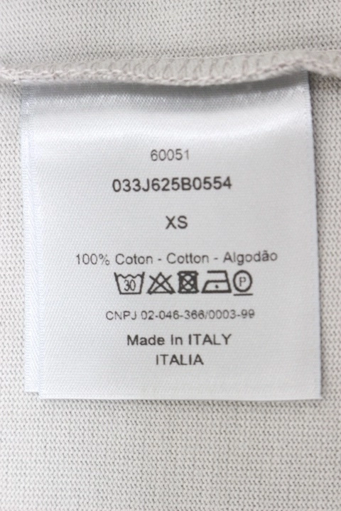 Dior ディオール NIKE ナイキ 衣類 AIRDIOR Tシャツ メンズXS グレー コットン NIKE 2143200539982 【200】