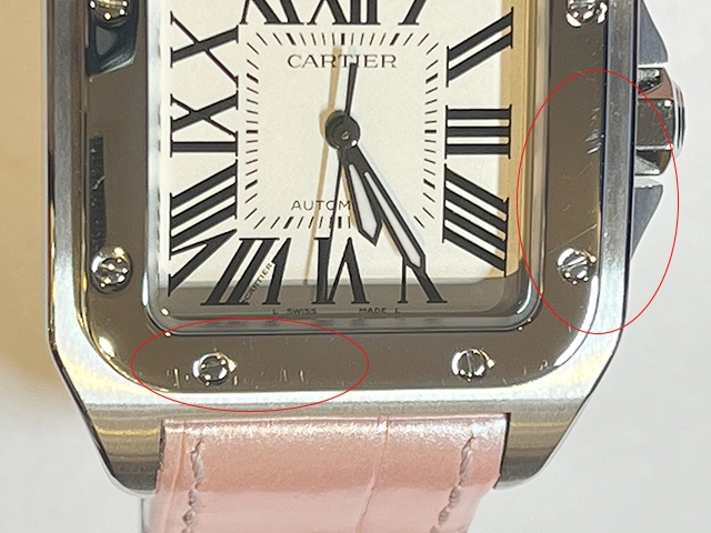 CARTIER カルティエ 2017年ギャランティ サントス100 MM W20126X8 自動巻き ステンレス ホワイト 【432】2148103756818