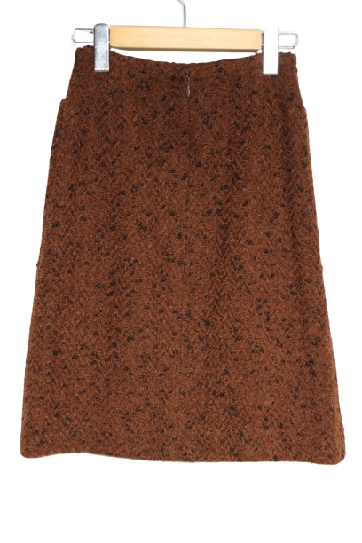 CHANEL シャネル ツイードスカート レディース36 ブラウン ウール P09714V05906 （2143700192168）【200】