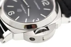 PANERAI パネライ 腕時計 ルミノール ベース ロゴ PAM00000 ブラック文字盤 ステンレス/レザー 手巻き 並行品【472】SJ