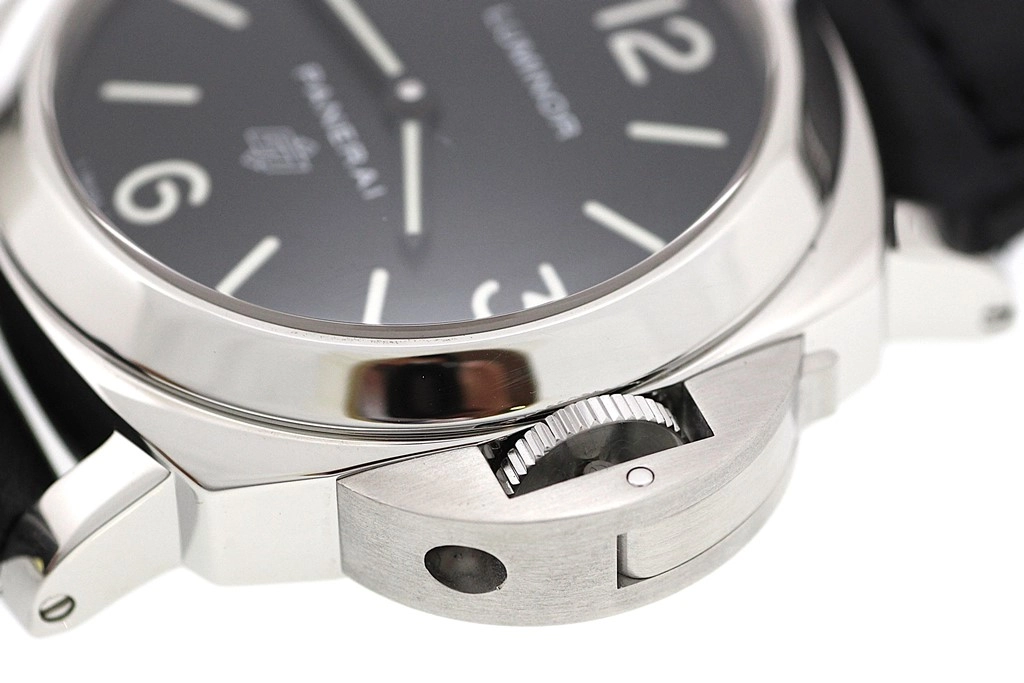 PANERAI パネライ 腕時計 ルミノール ベース ロゴ PAM00000 ブラック文字盤 ステンレス/レザー 手巻き 並行品【472】SJ