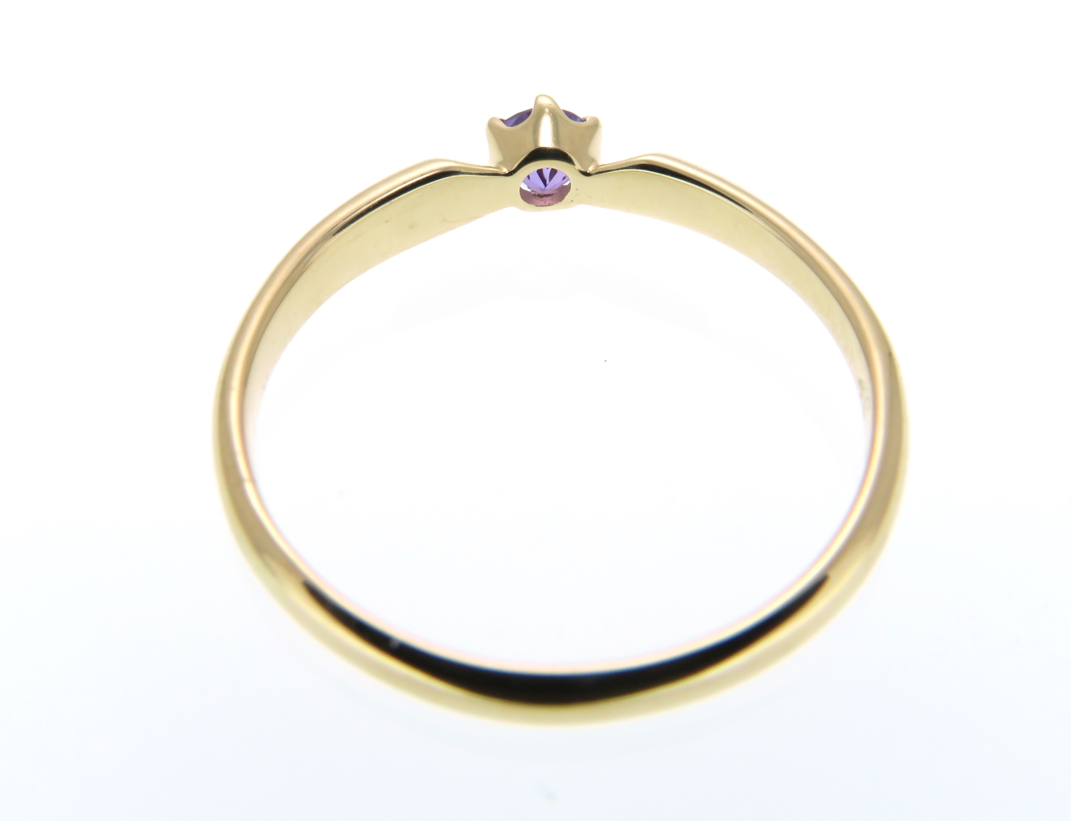 4℃ ヨンドシー 貴金属・宝石・指輪 K18イエローゴールド アメジスト リング 1.3g #6 【205】の購入なら「質」の大黒屋（公式）