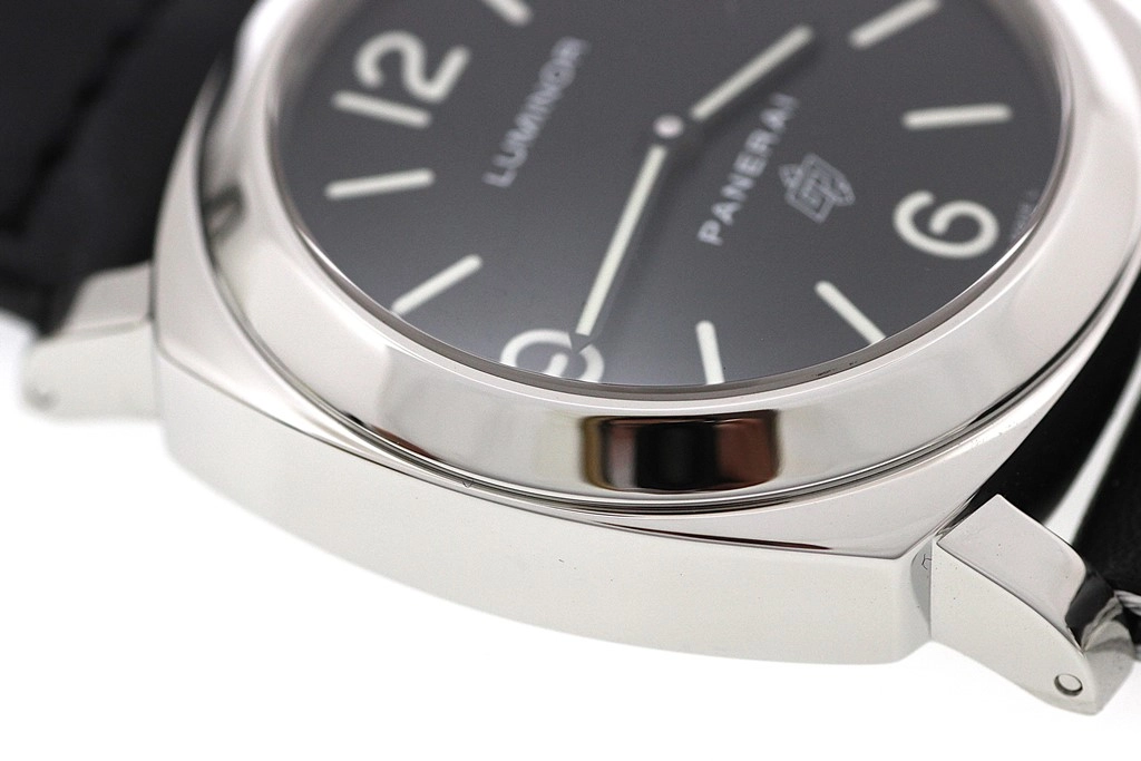PANERAI パネライ 腕時計 ルミノール ベース ロゴ PAM00000 ブラック文字盤 ステンレス/レザー 手巻き 並行品【472】SJ