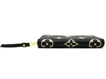 LOUIS VUITTON　ルイヴィトン　財布　ジッピー・ウォレット　バイカラーモノグラム・アンプラント　ブラック　ベージュ　M80481　2147300379875　【200】