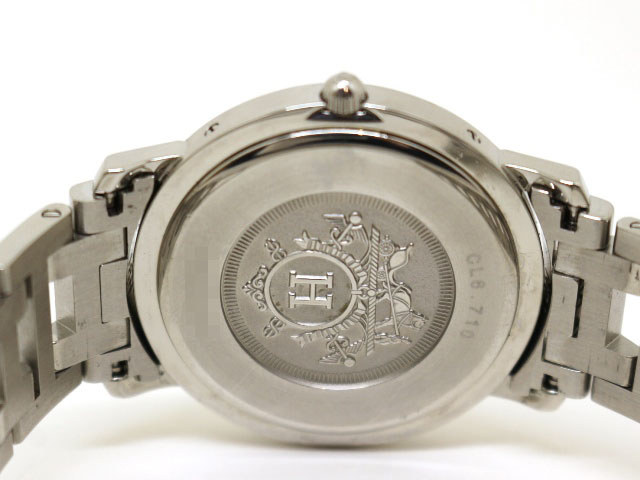 HERMES エルメス クリッパー CL6.710 時計 クオーツ ステンレス