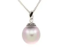 JEWELRY　ノンブランドジュエリー　ネックレス　PT900/PT850　プラチナ　パール　約3.8g【207】2143300224238