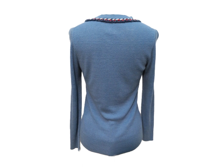 CHANEL　シャネル　ニット　レディース34　ブルー　リネン/レーヨン　P45347K04797　2148103721120　【432】