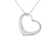 TIFFANY＆CO　ティファニー　オープンハート　ネックレス　SV　シルバー　約5.1g【431】2148103935831
