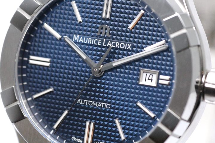 モーリスラクロア MAURICE LACROIX 腕時計 メンズ AI6008-SS000-430-4 アイコン オートマティック 自動巻き ブルーxネイビー アナログ表示
