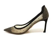 Dior ディオール 靴 パンプス レディース37 ブラック ドット
