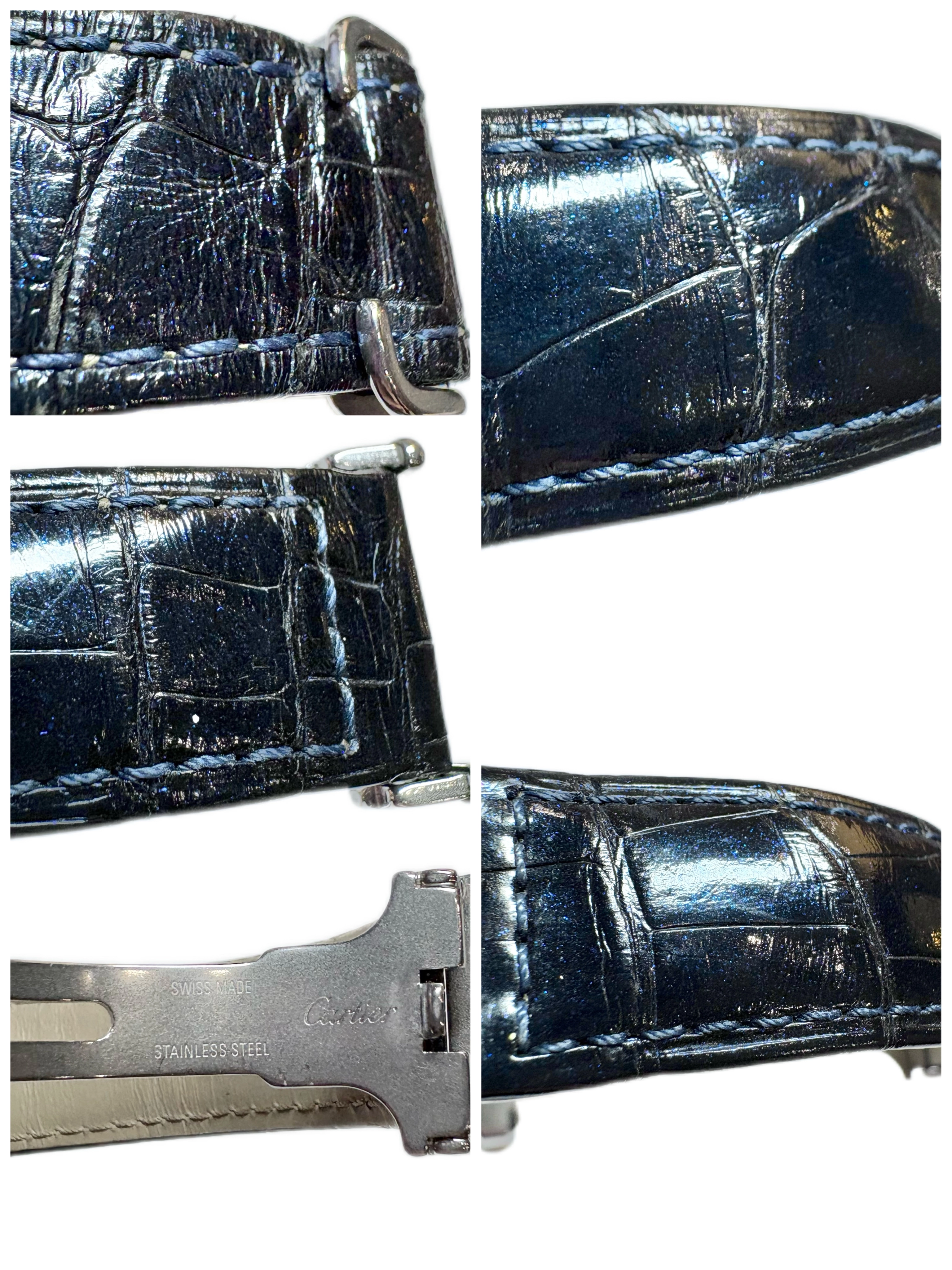 CARTIER カルティエ パシャC 2004年クリスマス限定 ホワイトシェル ステンレス/革 W3107199 メンズ 自動巻き 2143200633895 【432】