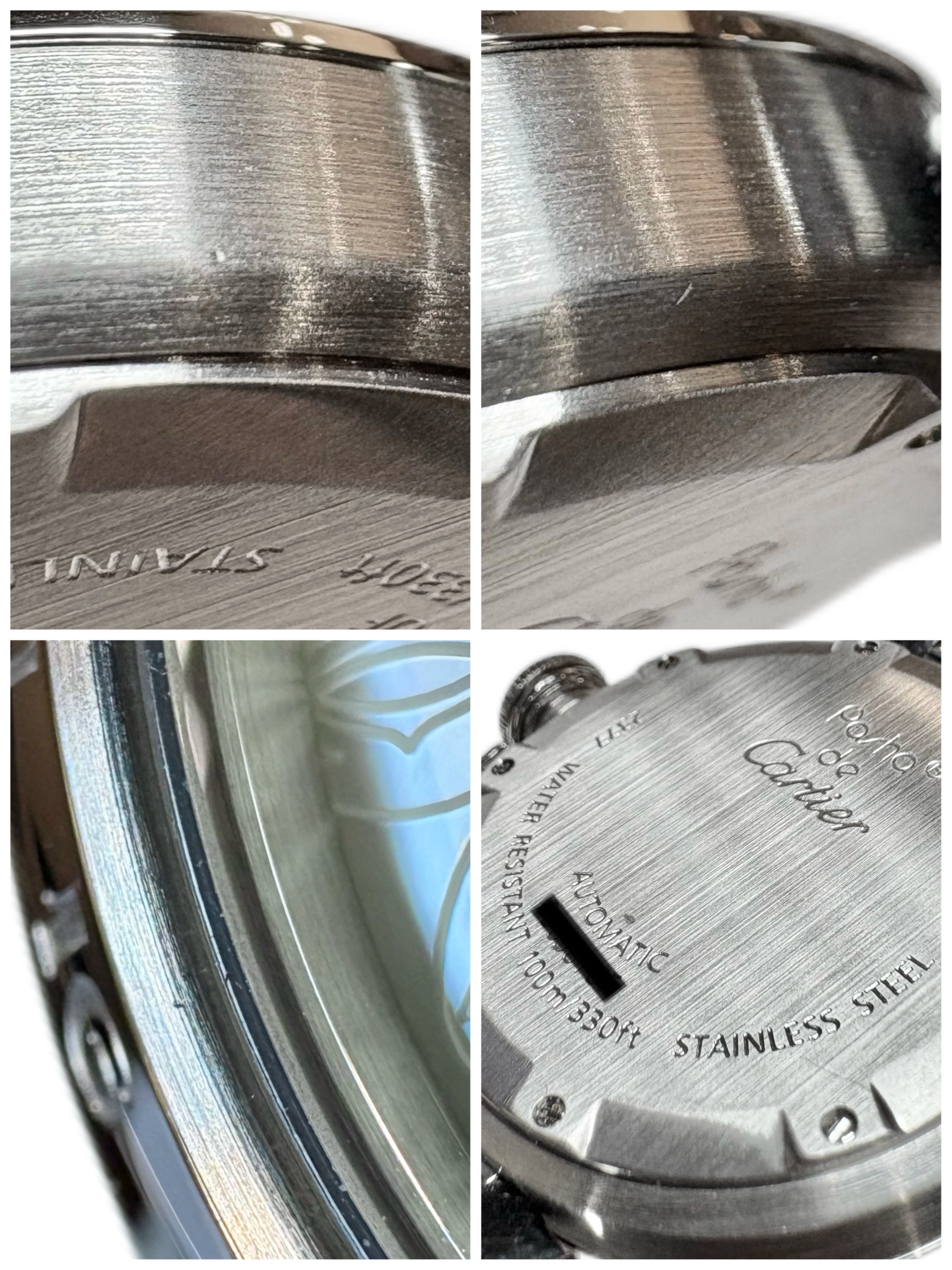 CARTIER カルティエ パシャC 2004年クリスマス限定 ホワイトシェル ステンレス/革 W3107199 メンズ 自動巻き 2143200633895 【432】