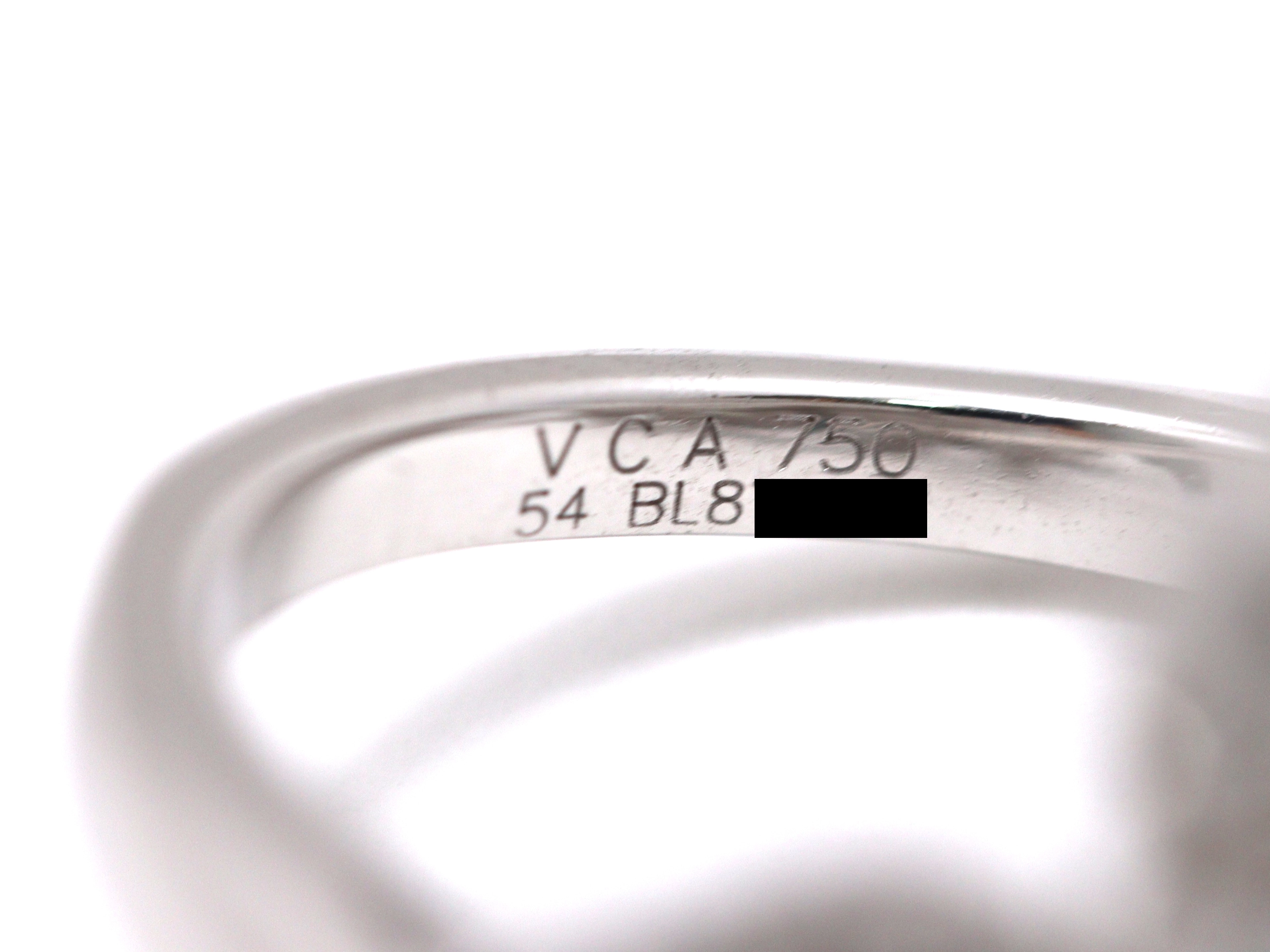 Van Cleef & Arpels 　ヴァンクリーフ＆アーペル　フリヴォル　アントレ　レ　ドアリング　18金ホワイトゴールド　18KWG　ダイヤモンド2.10ct　9.0g　#54　【471】L