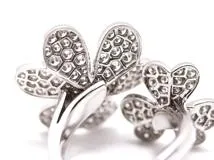 Van Cleef & Arpels 　ヴァンクリーフ＆アーペル　フリヴォル　アントレ　レ　ドアリング　18金ホワイトゴールド　18KWG　ダイヤモンド2.10ct　9.0g　#54　【471】L