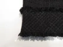 CHANEL　シャネル　ツイードスカート　レディース34　ブラック　シルク/リネン　P35435V25220　2148103748578　【432】