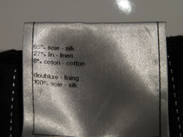 CHANEL　シャネル　ツイードスカート　レディース34　ブラック　シルク/リネン　P35435V25220　2148103748578　【200】