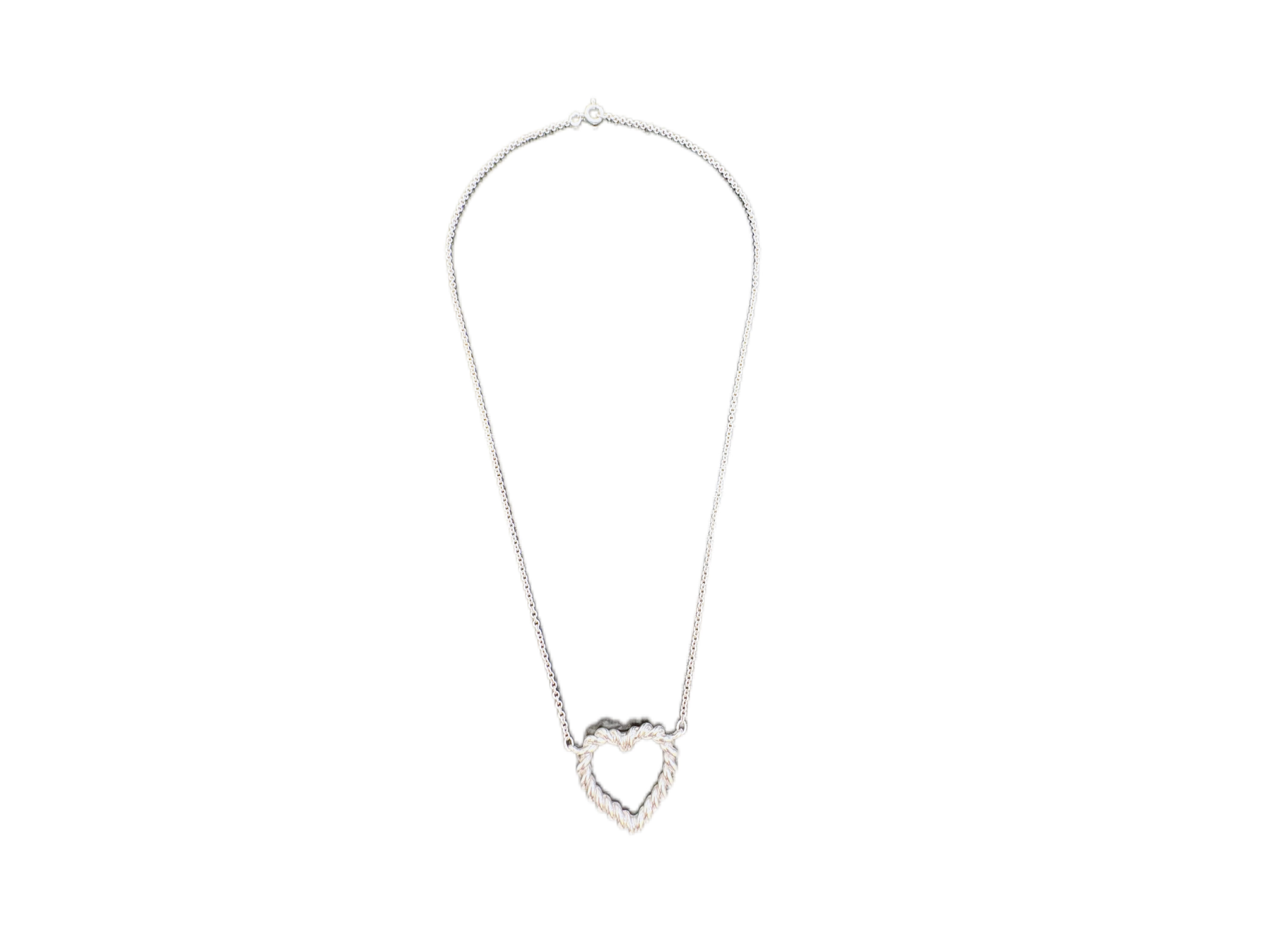 TIFFANY＆CO ティファニー ツイストハートNC ネックレス SV 約5.1g