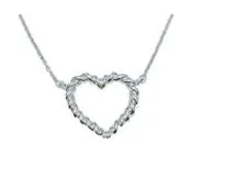 ティファニーハート型ツイストデザインネックレス ティファニー Tiffany & Co. ハート型ツイストデザインネックレス