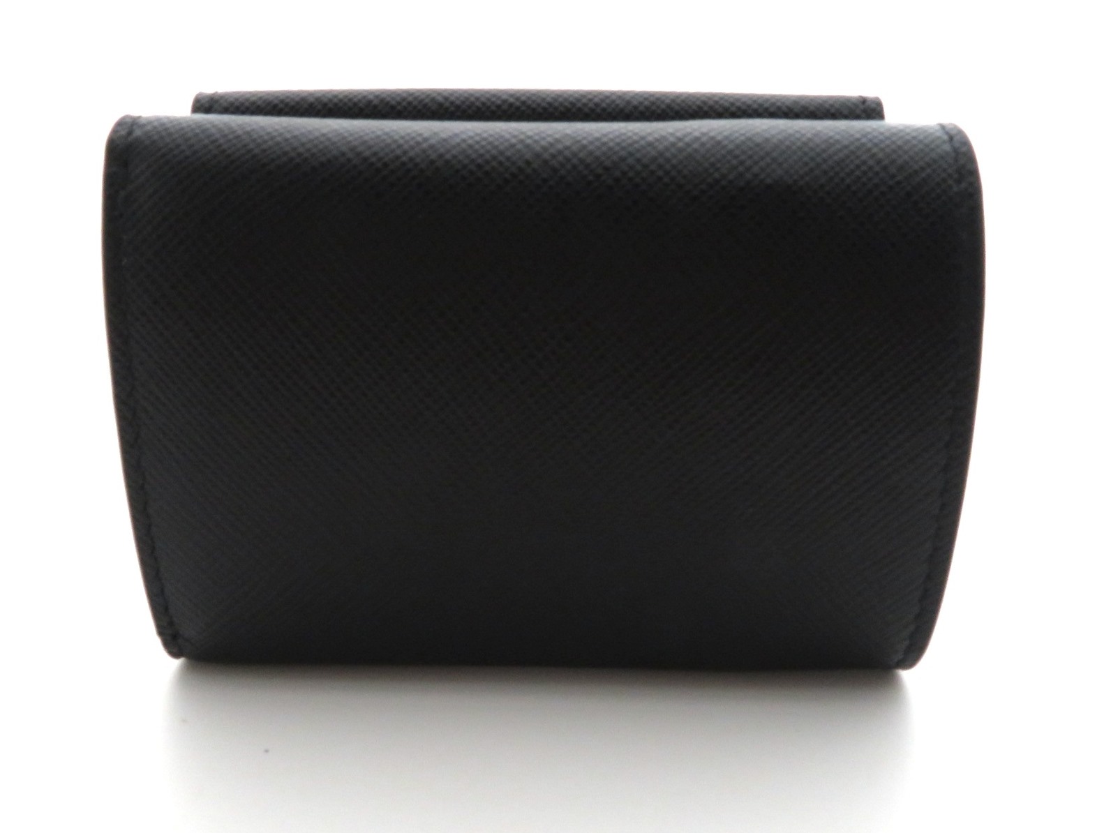 PRADA プラダ 三つ折コンパクト財布 ブラック サフィアーノ