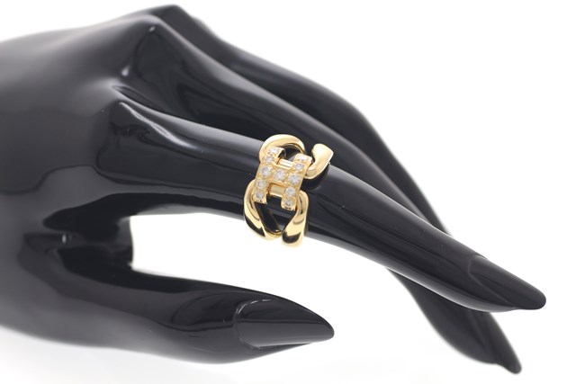 HERMES ヒストリーリング 51 HERMES エルメス ヒストリーリング ＃51 リング 指輪 K18YG