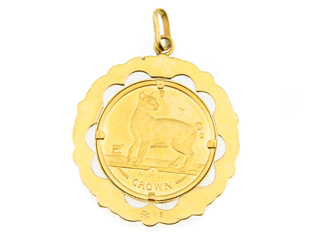 JEWELRY ジュエリー トップ 1994年製 K24 マン島キャットコイン