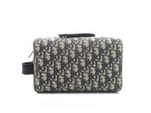 Dior　ディオール　バッグ　オブリークランゴポーチ　2ADCA474YKY_H27E　ブラック　キャンバス/レザー　2143100451537　【437】