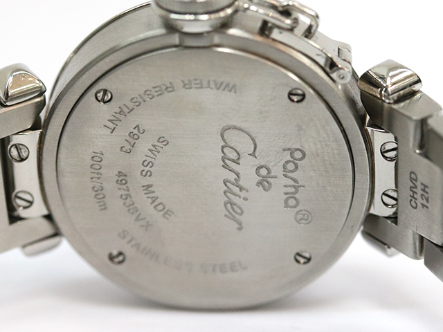 Cartier カルティエ ミス パシャ 腕時計 クオーツ ピンク文字盤