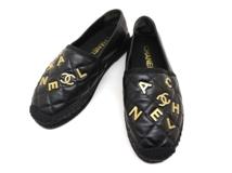 CHANEL　シャネル　フラットシューズ　レディース36　ブラック　GP　レザ―　G39770X56885　2148103659539　【432】