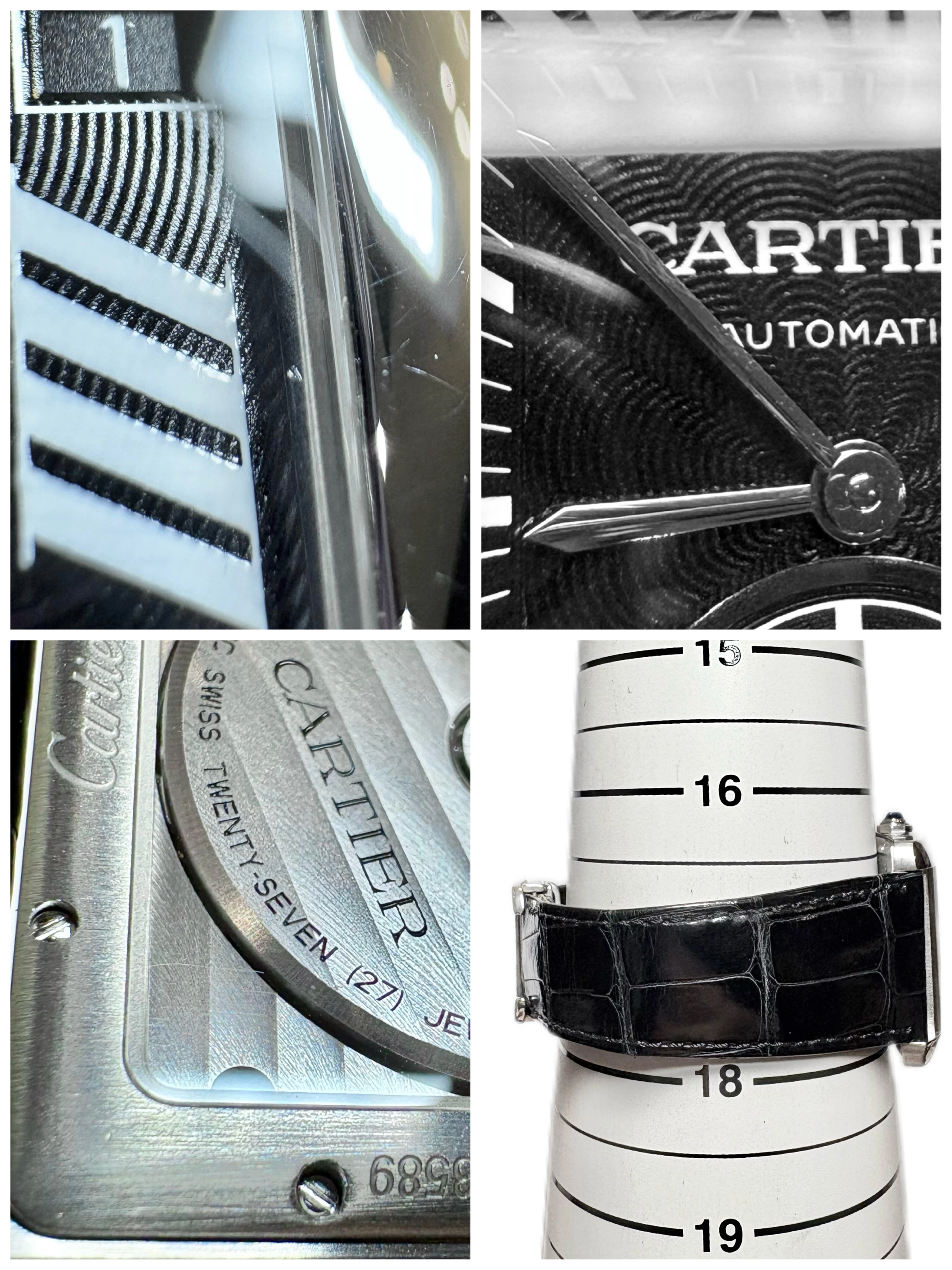 CARTIER カルティエ タンク MC LM ブラック ステンレス/革 W5330004 メンズ 自動巻き 2148103882043 【432】