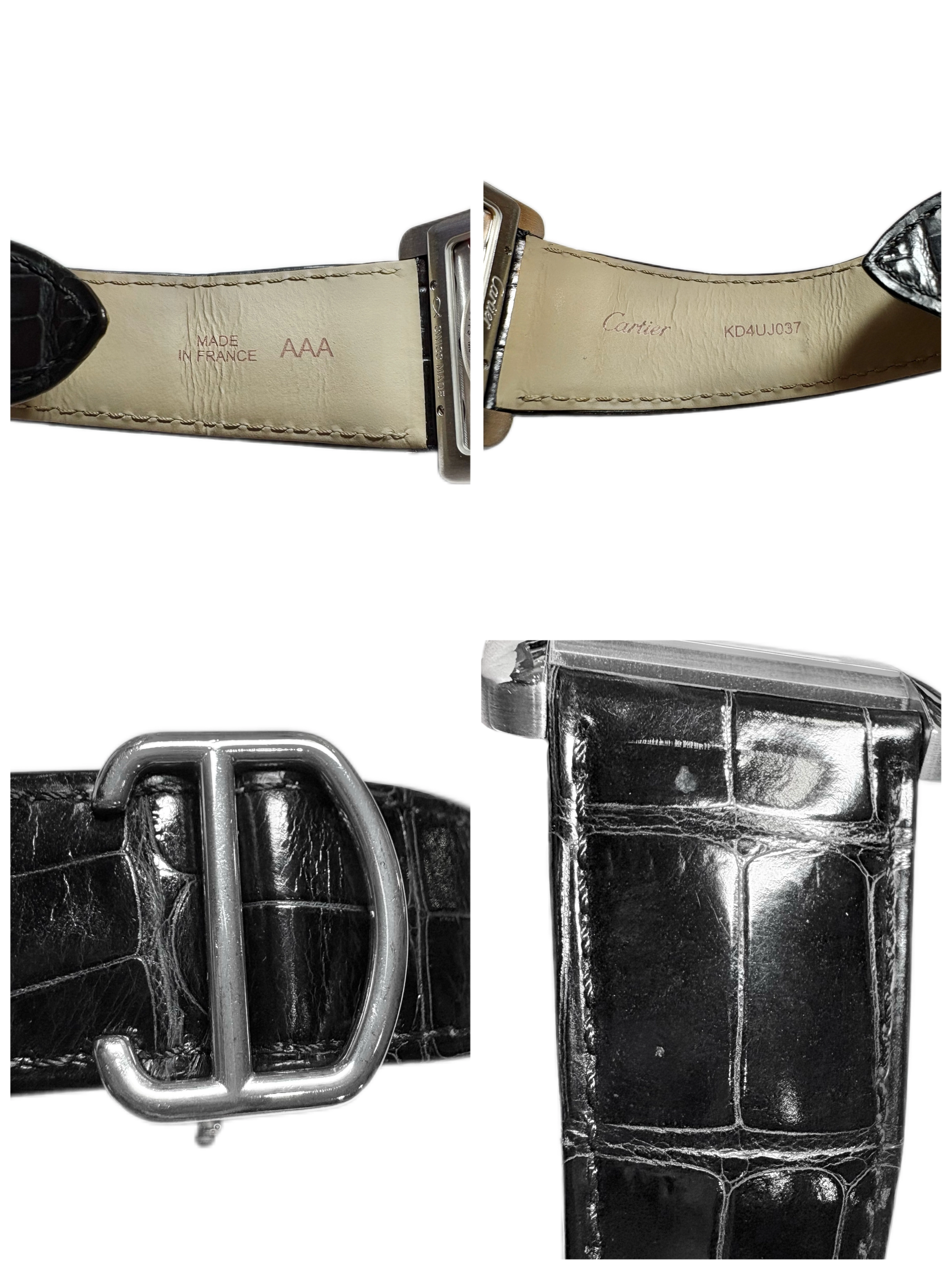 CARTIER カルティエ タンク MC LM ブラック ステンレス/革 W5330004 メンズ 自動巻き 2148103882043 【432】