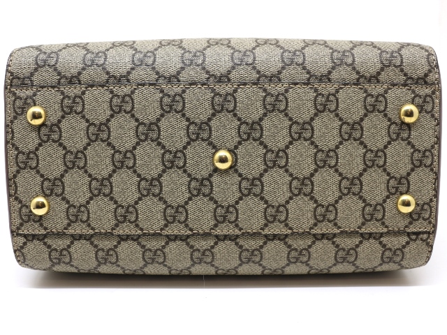 美品 GUCCIグッチ ジャンボGG コインケース チェーンつき ブラウン グッチ GUCCI GGキャンバス GGスプリーム 2WAYボストンバッグ