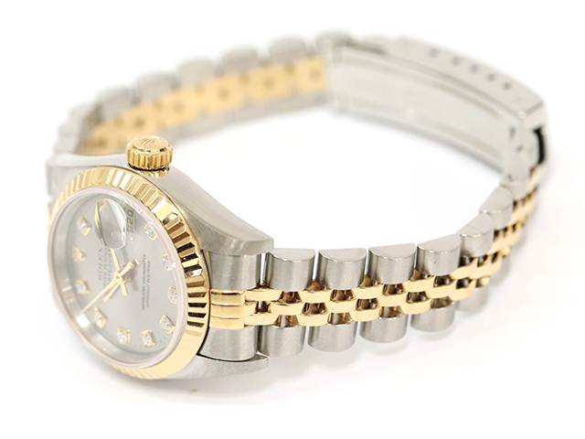 ROLEXロレックス デイトジャスト 69173Gダイヤ10P自動巻 S番 楽天市場】【ROLEX】ロレックス デイトジャスト T番 10Pダイヤ