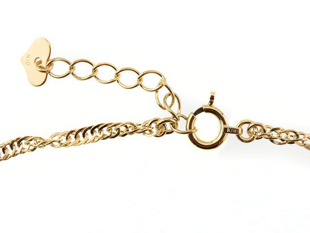JEWELRY ジュエリー ブレスレット K18イエローゴールド 約0.8g