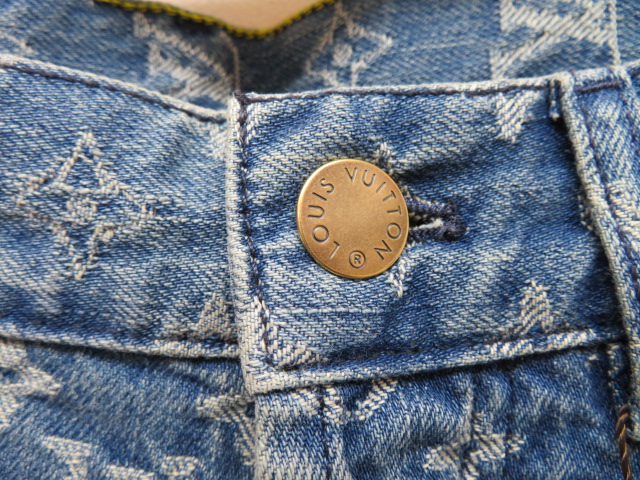 シュプリーム ルイヴィトンJacquard Denim Carpenterパンツ Supreme x Louis Vuitton Jacquard Denim 5-Pocket Jeans ルイ