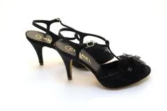 シャネル　ヒール パンプス 36ハーフ CHANEL 靴 CHANEL シャネル 靴 カメリアTスラップ パンプス ヒール 36
